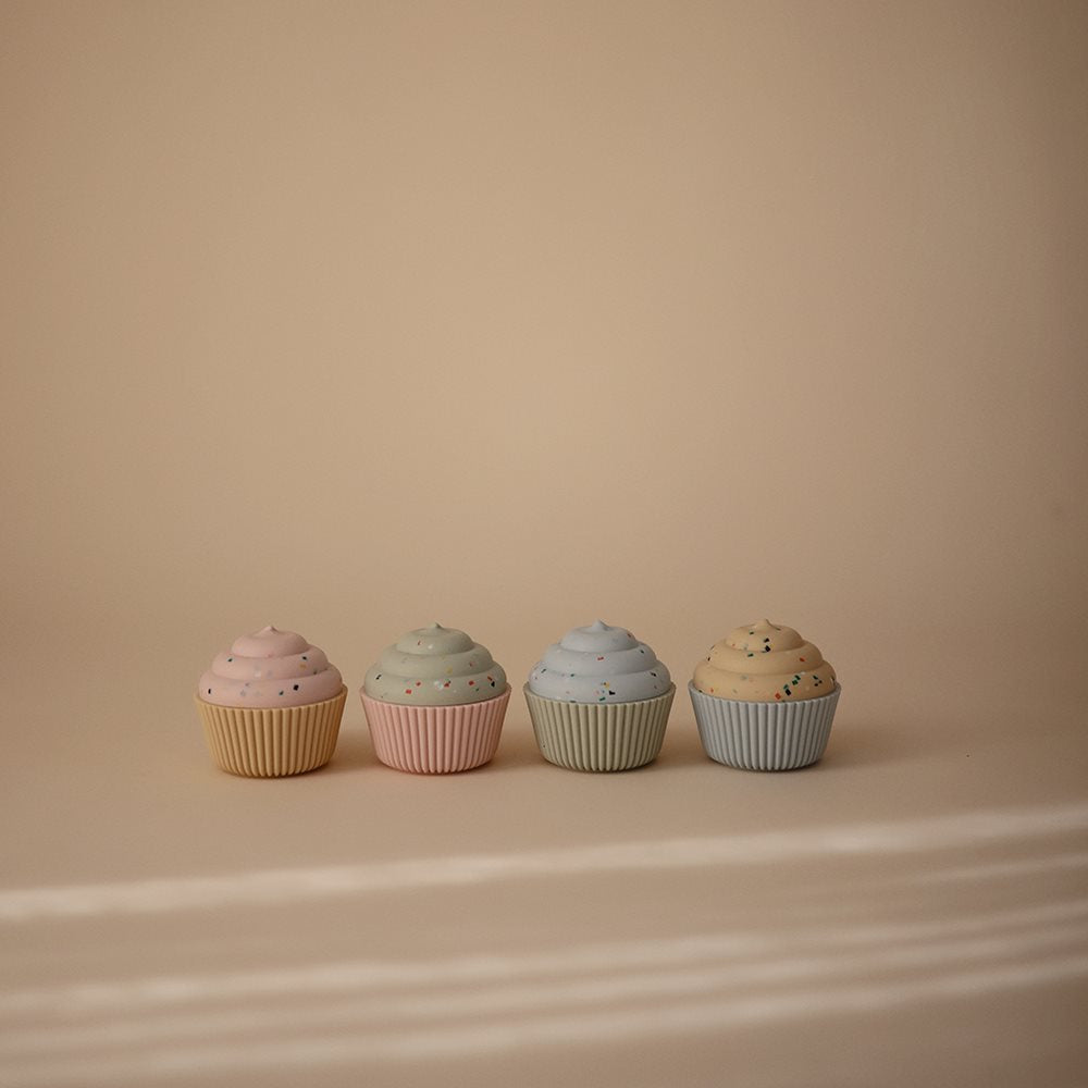Mushie Mix and Match Cupcake Toy/ Bath Toy