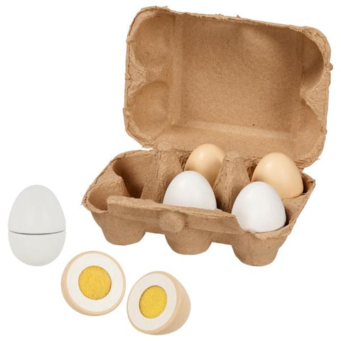 Goki Eggs with Velcro in Egg Cardboard (6 pieces)