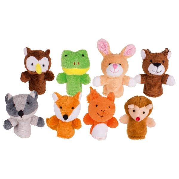 Goki Finger Puppets, Forest Animals (Set of 8)