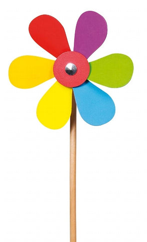 Goki Flowershape Wooden Windmill