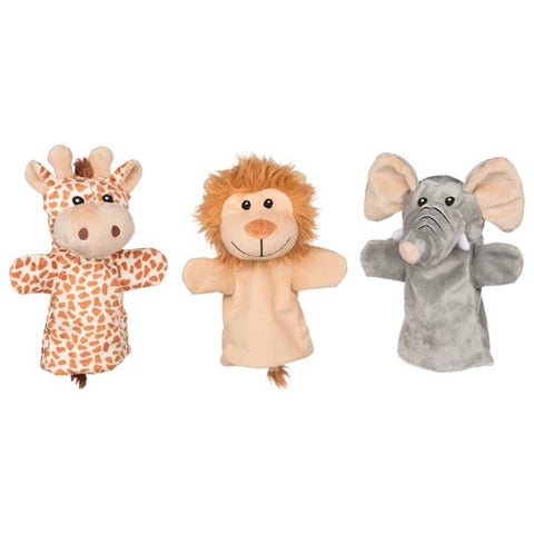 Goki Hand Puppets, Safari Animals (Set of 3)