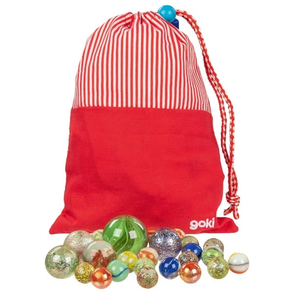 Goki My Marble Bag with 50 Marbles