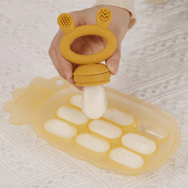 Haakaa Pineapple Silicone Nibble Tray