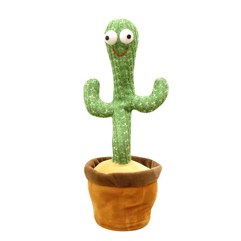 Interactive Electronic Dancing Cactus Plush Toy Sing Repeat