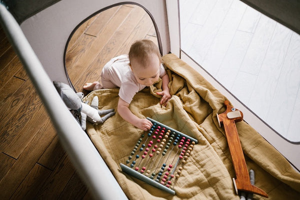 Kidwell Blissy 3-in-1 Double Layer Travel Cot with Changer & Accessories, Grey