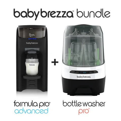 Baby Brezza BUNDLE OFFER: Formula Pro Advanced Black & Bottle Washer Pro