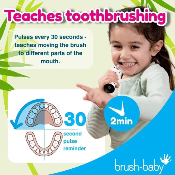 Brush-Baby WildOnes™ Tiger Kids Electric Rechargeable Toothbrush