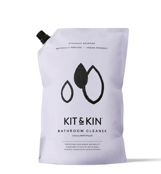 Kit & Kin Bathroom Cleaner, Citrus Refill Pouch (1000ml)