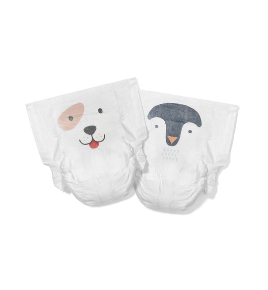 Kit & Kin eco nappies, Size 6 Dog & Penguin – 14kg+ (24 pack)