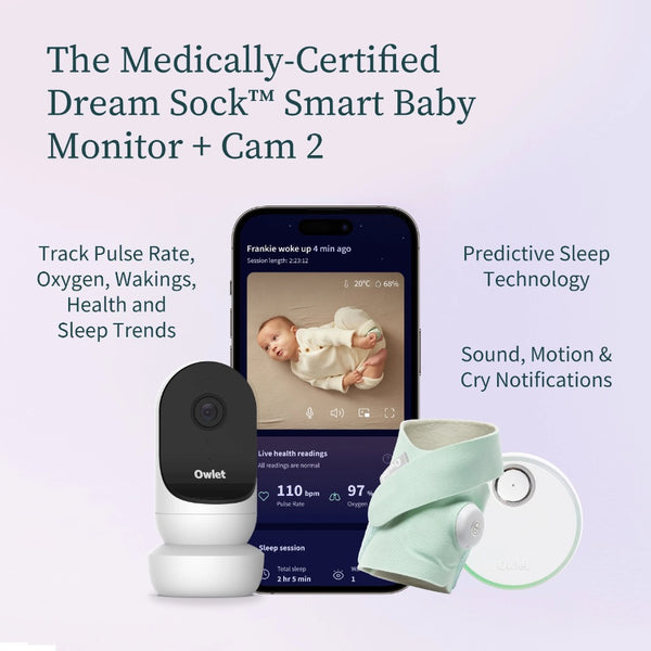 Owlet BUNDLE: Medically-Certified Dream Sock + Cam 2