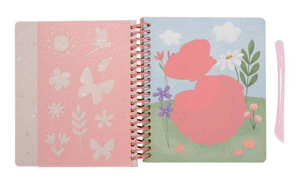 Scratch & sketchbook book "Rosa & Friends"