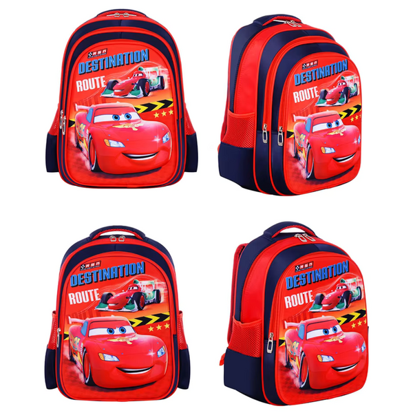 3D Cartoon Superhero Schoolbag 38cmx30cmx16cm - Cars