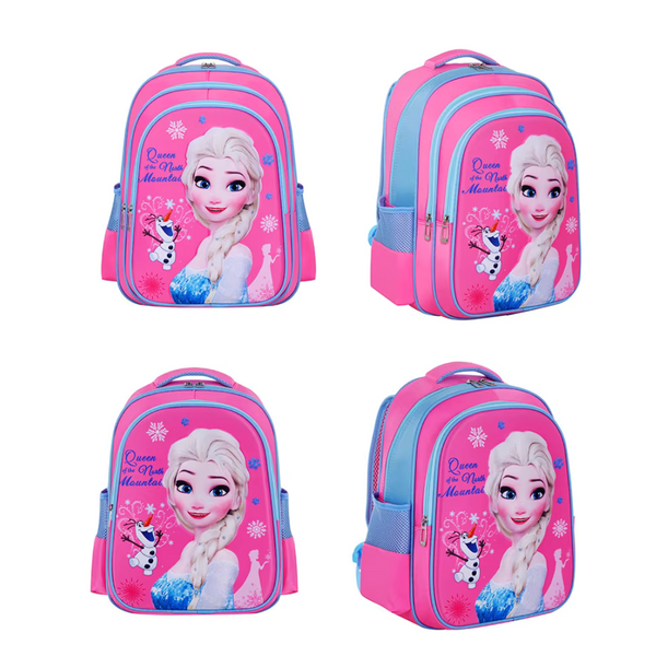 3D Cartoon Superhero Schoolbag 38cmx30cmx16cm - Frozen