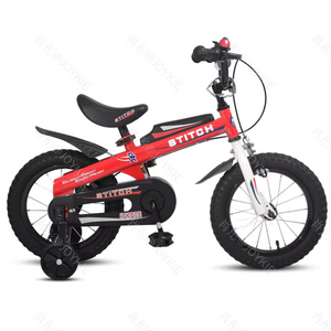 STITCH RED Boys' Bike  for Toddlers and Kids Ages 2-9 Years Old, 14 16 Inch Kids Bike with Training Wheels