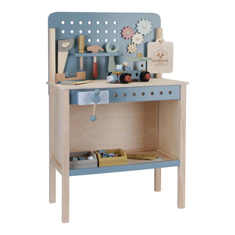 Children's workbench with tool belt