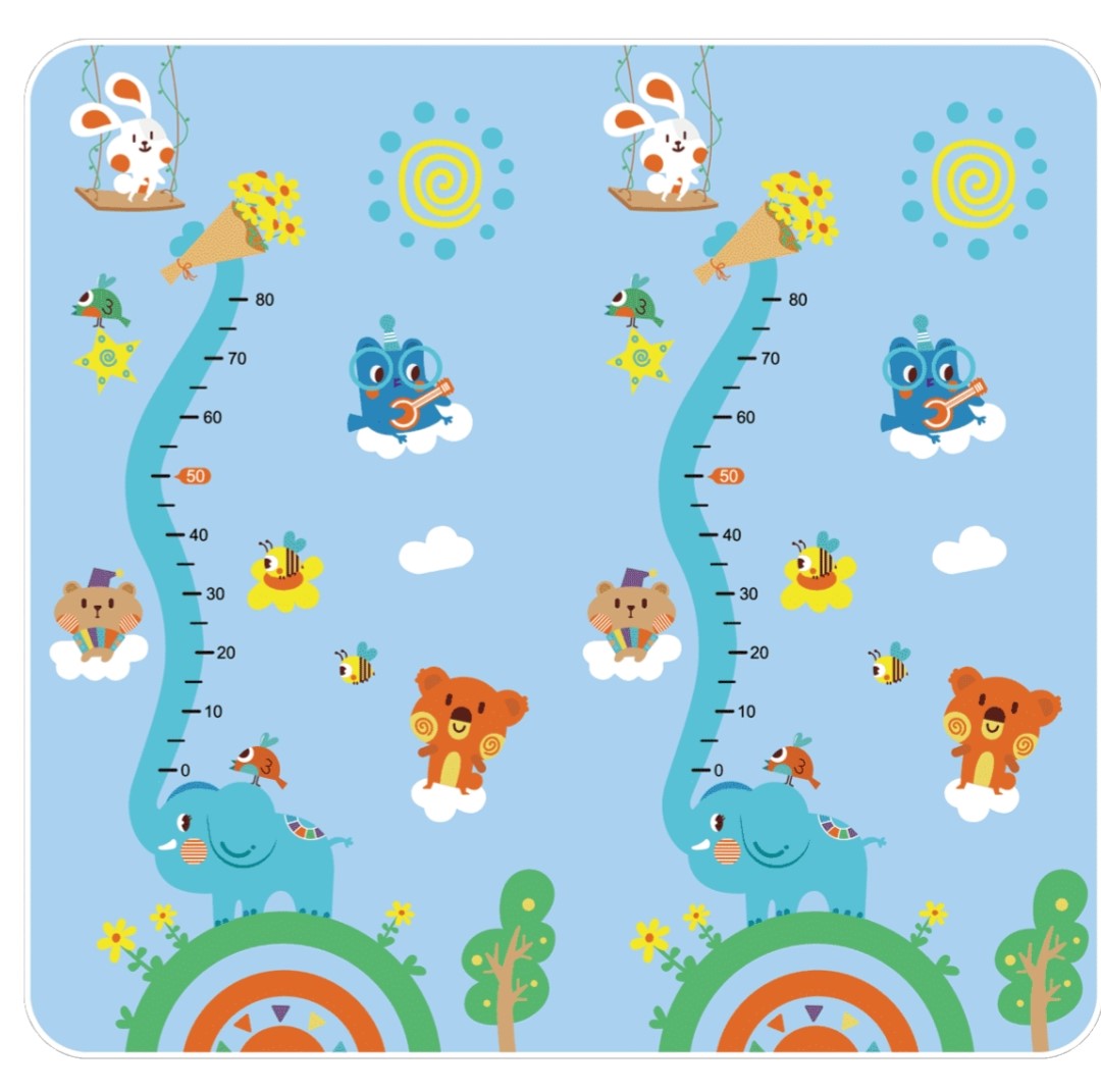 PIRA Foldable & Reversible Extra Large Play Mat- Animals/Alphabet 200x180cm- 15% OFF PRE ORDER