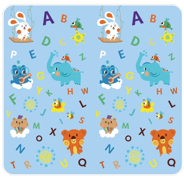 PIRA Foldable & Reversible Extra Large Play Mat- Animals/Alphabet 200x180cm- 15% OFF PRE ORDER