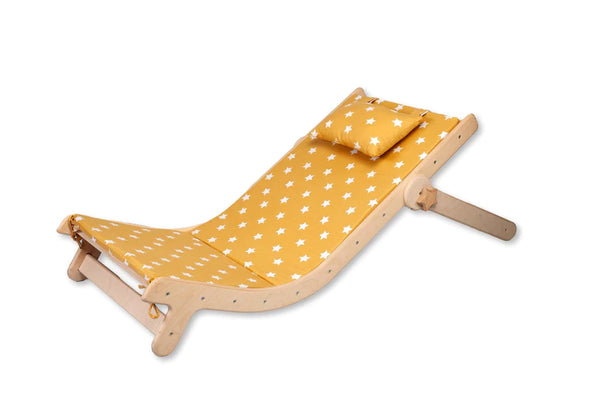 Adjustable lounge chair with comfy pad for kids