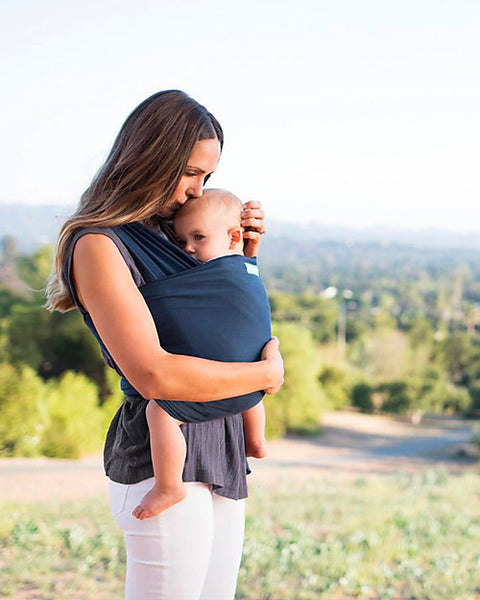 Classic Baby Carrier in pure cotton - Very easy to put on! - Midnight