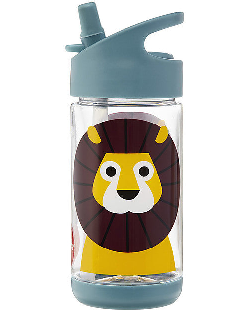 Bottle with Silicone Straw - Fox - 350 ml - BPA and phthalates free