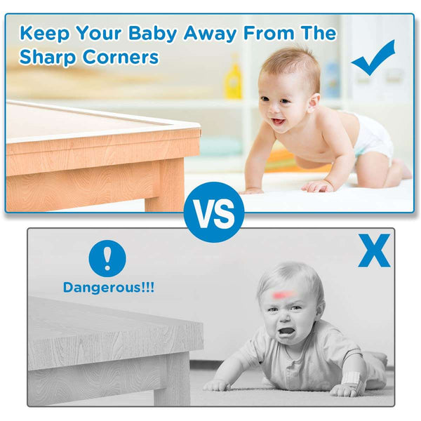 Baby proofing silicone edge and corner protector