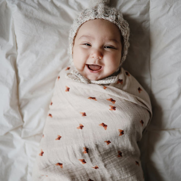 Mushie Muslin Swaddles