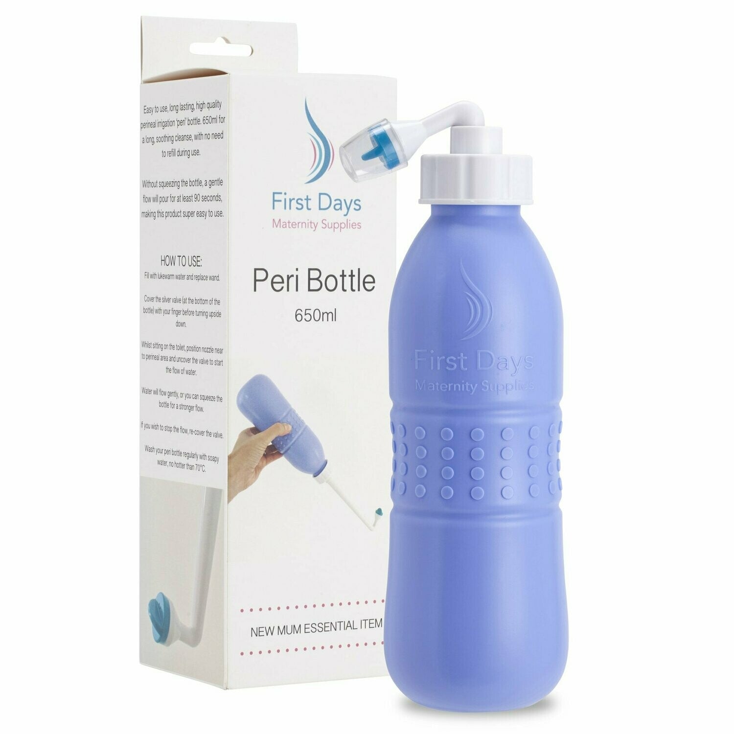 Peri Bottle for Postpartum Care,12 OZ Perineal Bottle Postpartum Essentials  Upside Down Peri Bottle for Perineal Recovery and Cleansing After Birth