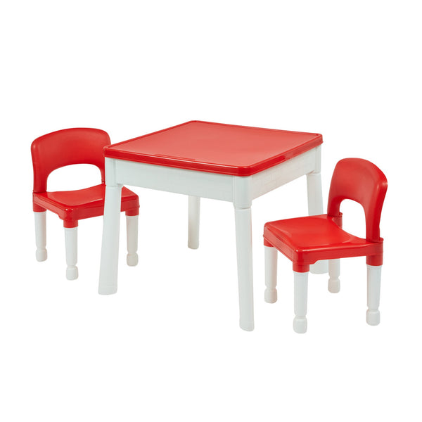 Liberty House 6 in 1 Multipurpose Activity Table & 2 Chairs Set-2 FREE tubs of natural Playdough of Wonderdough +2 cutters