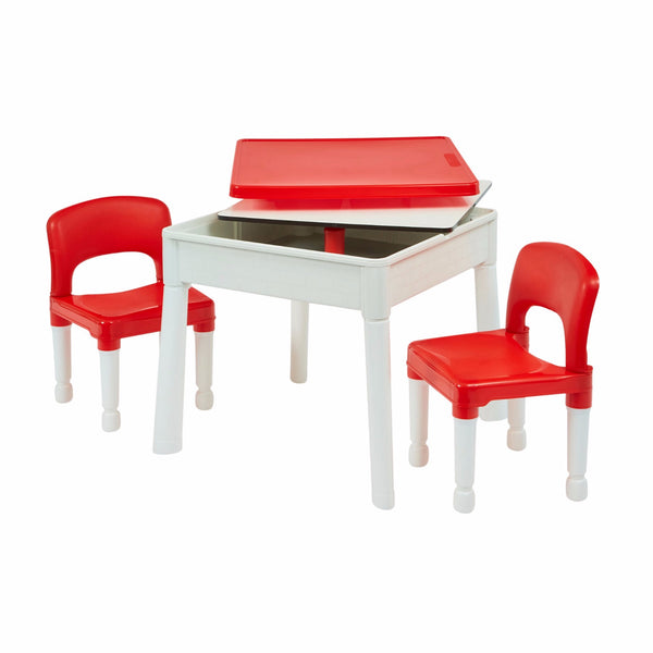 Liberty House 6 in 1 Multipurpose Activity Table & 2 Chairs Set-2 FREE tubs of natural Playdough of Wonderdough +2 cutters