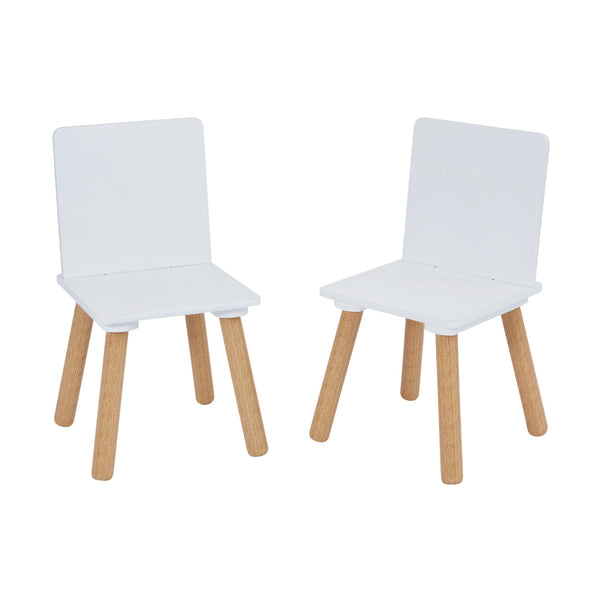 Liberty House Kids’ White and Pinewood Table and Chair Set