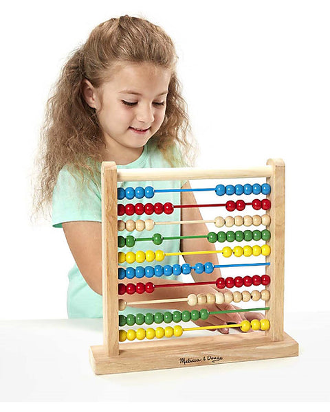 Wooden Abacus with Colored Balls
