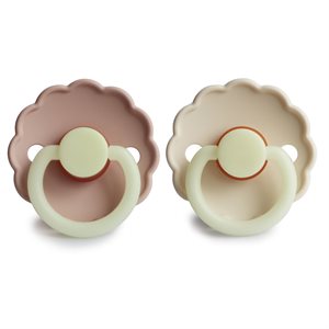 FRIGG 2 pack Silicone NIGHT Daisy Blush & Cream Size 2